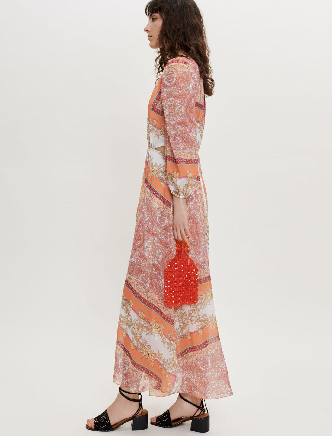 Vestido de muselina estampado
