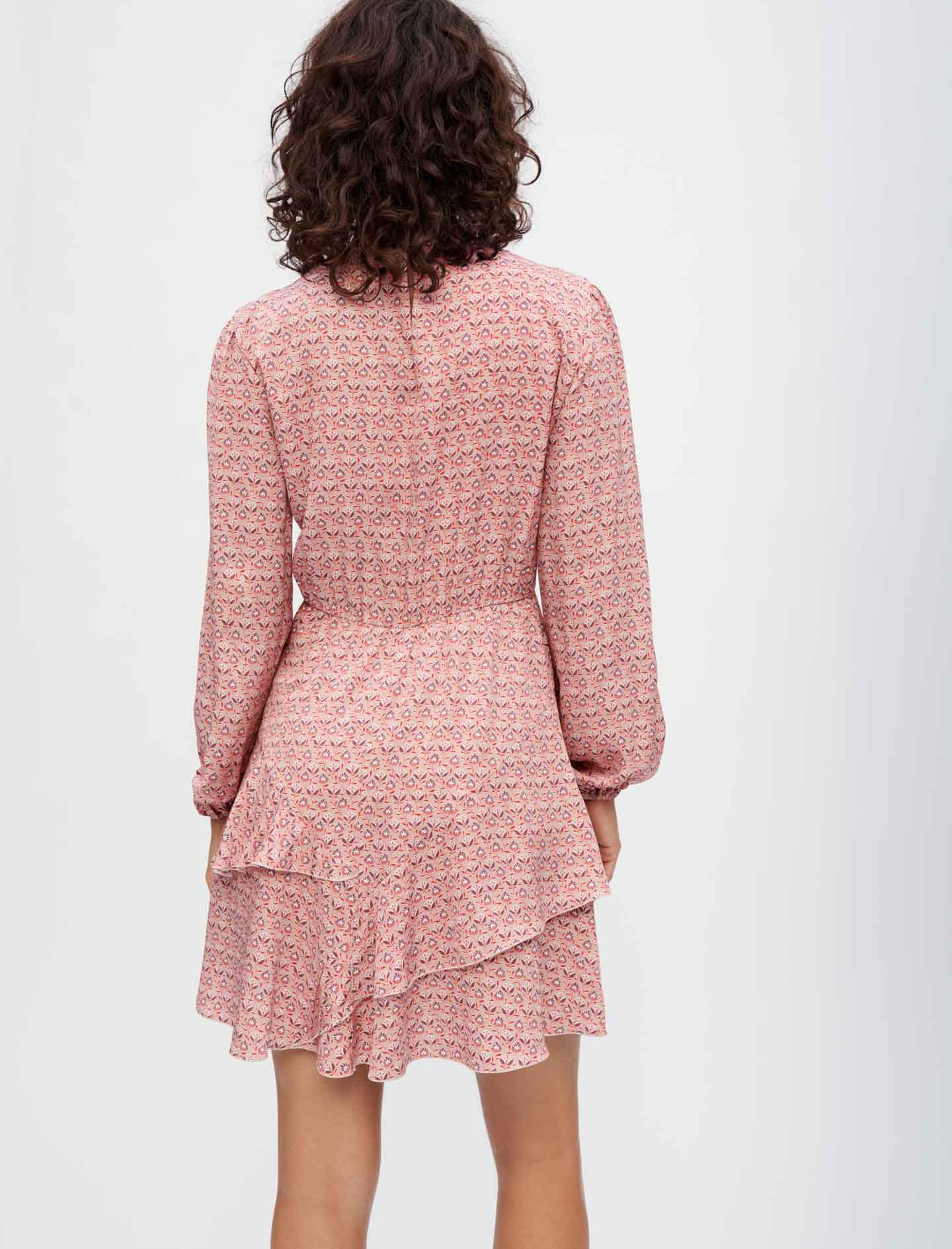 Vestido de viscosa estampado