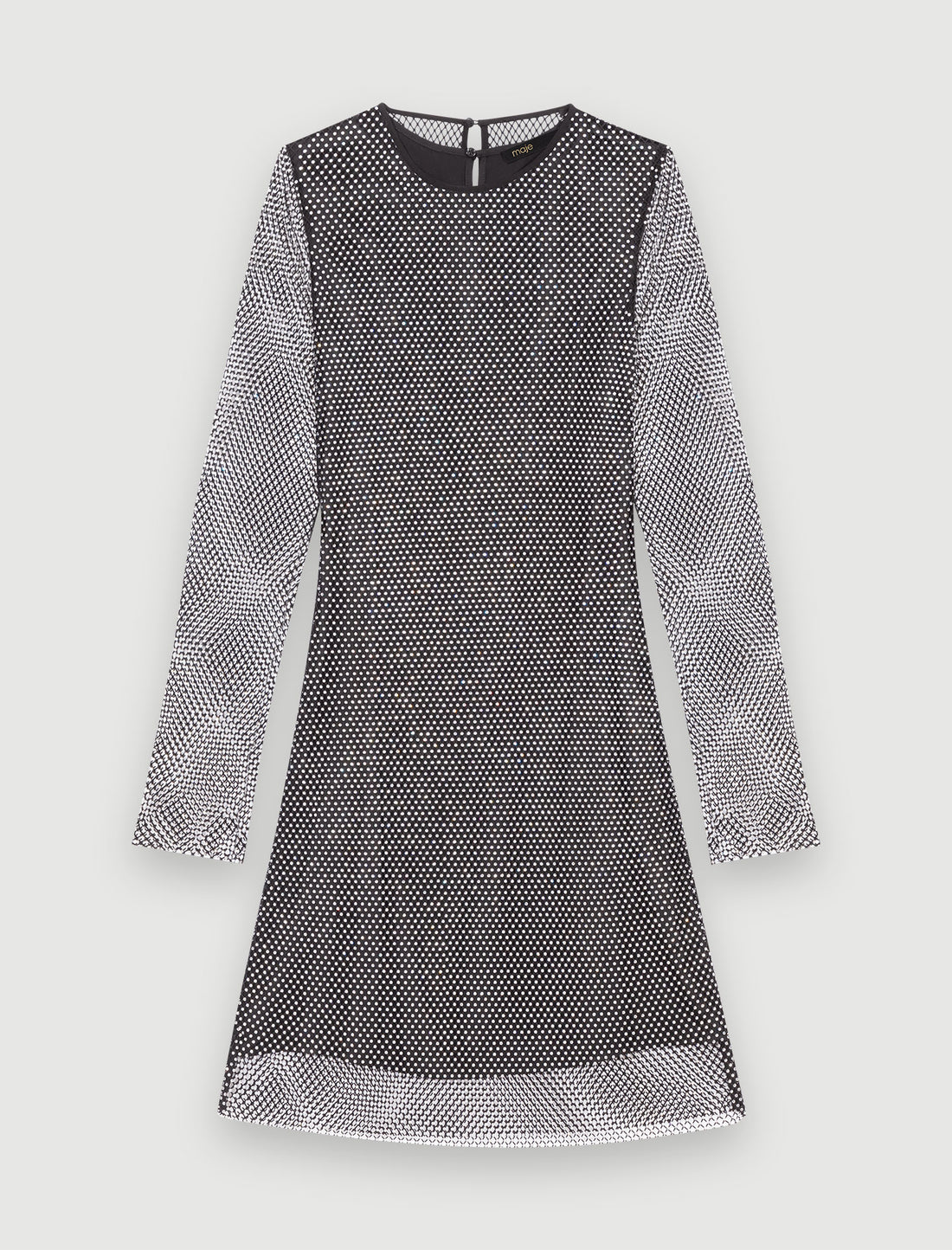 Vestido corto con strass