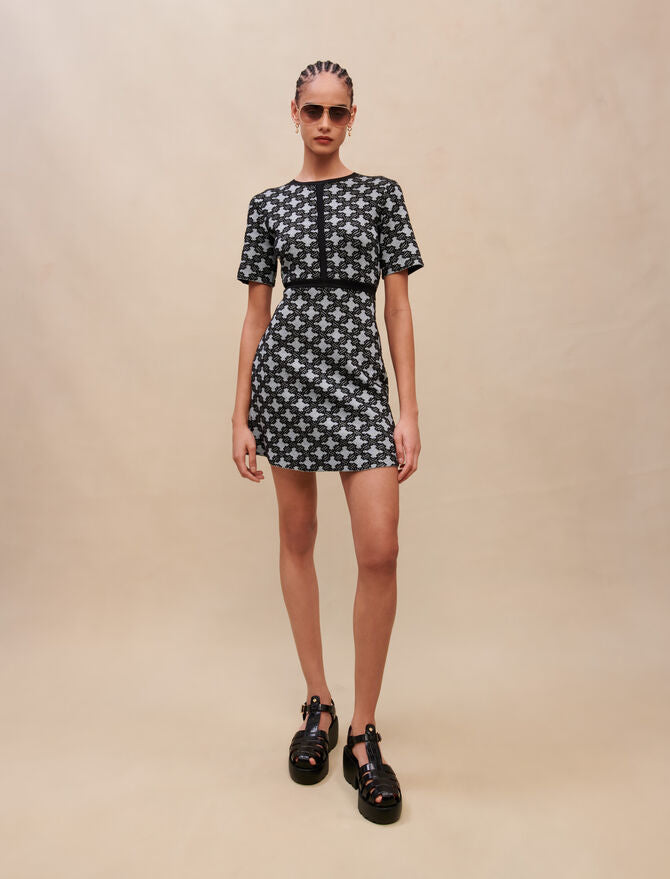 Vestido de punto estampado