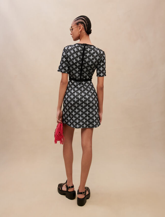 Vestido de punto estampado
