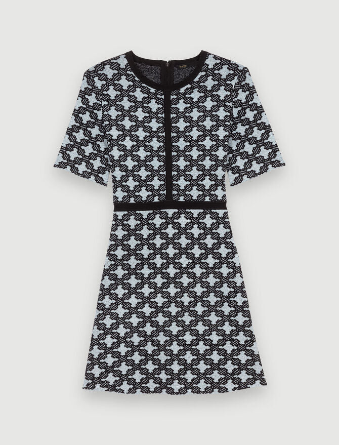 Vestido de punto estampado