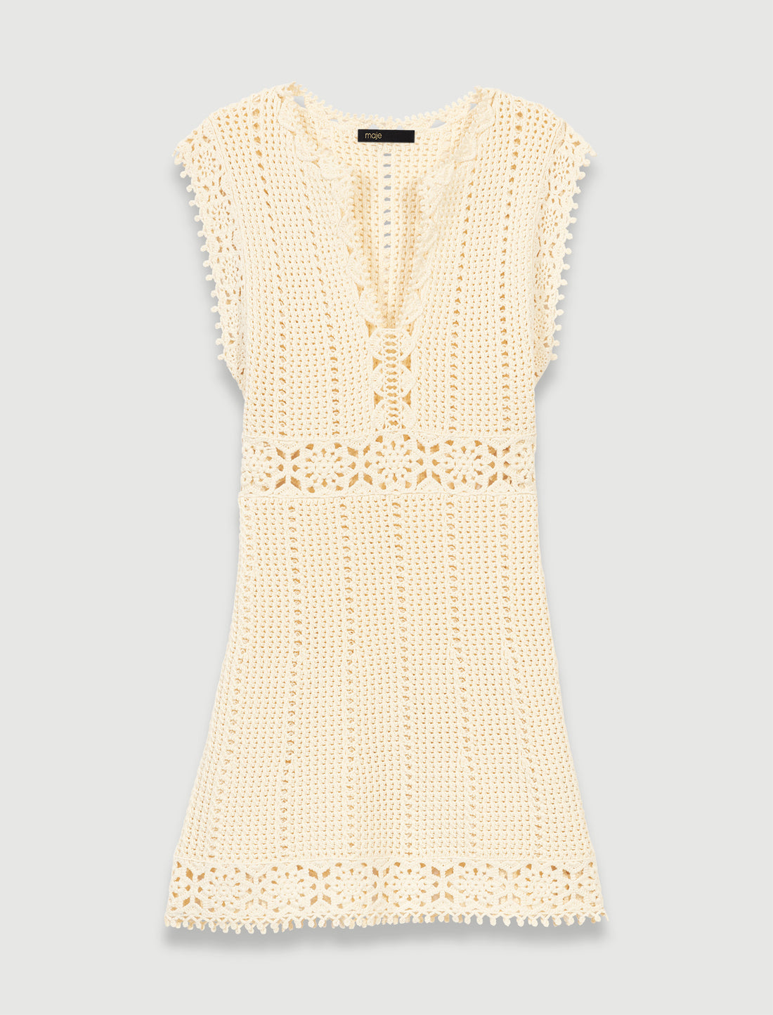 Vestido corto tejido