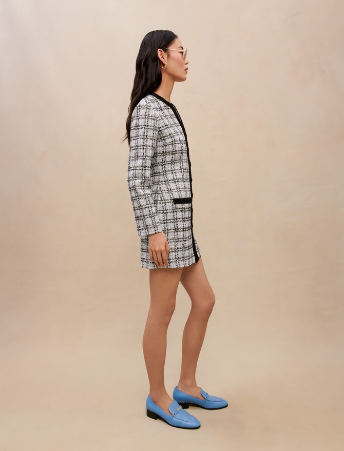 Vestido de efecto tweed