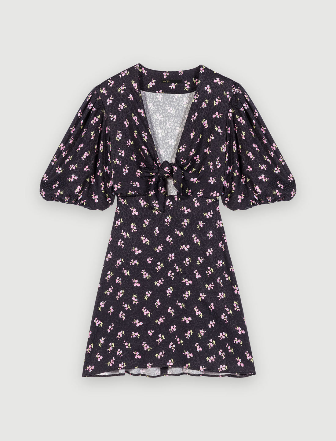 Vestido corto con lazo