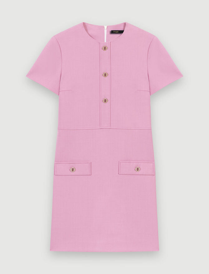 Vestido corto recto