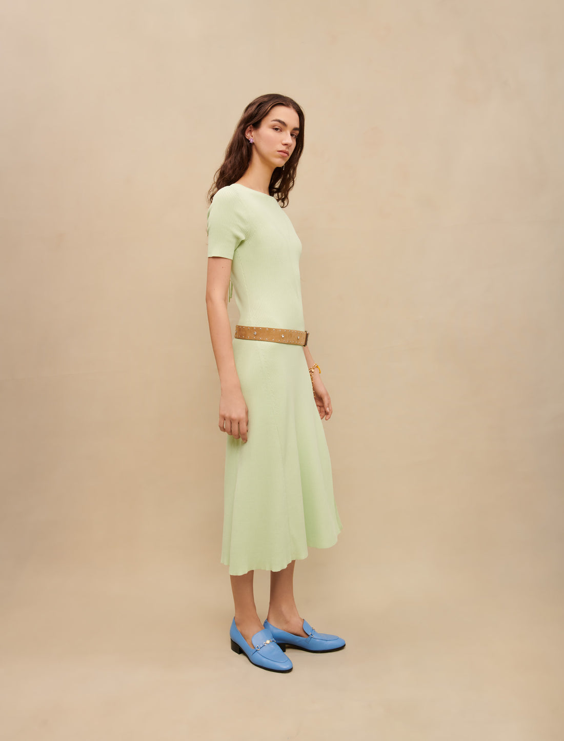 Vestido Verde Ruche