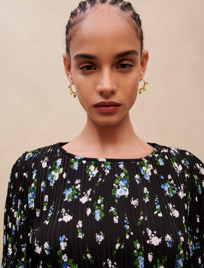 Vestido con estampado de flores