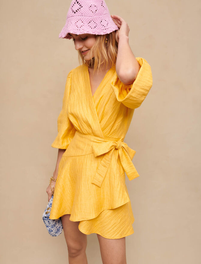 Vestido cruzado para anudar