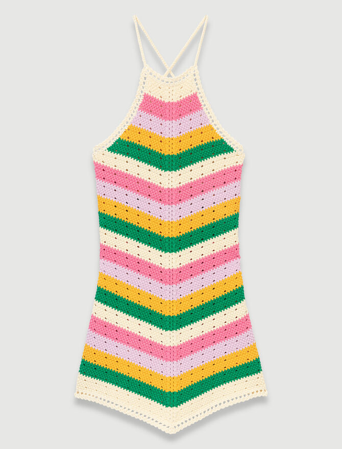 Vestido de punto multicolor