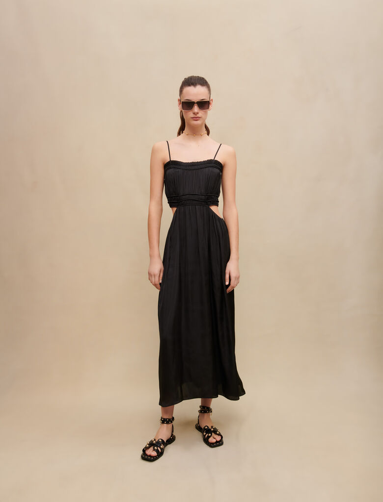 Vestido largo satinado