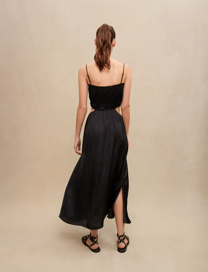 Vestido largo satinado