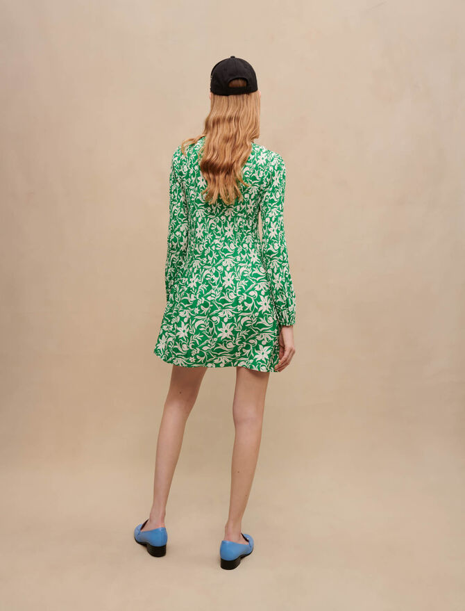 Vestido corto de manga larga