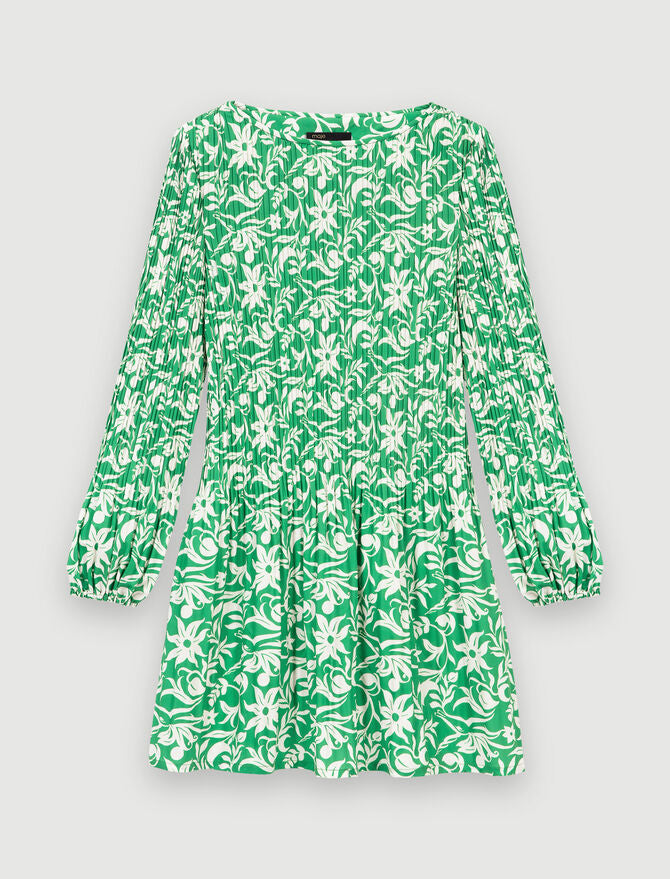 Vestido corto de manga larga