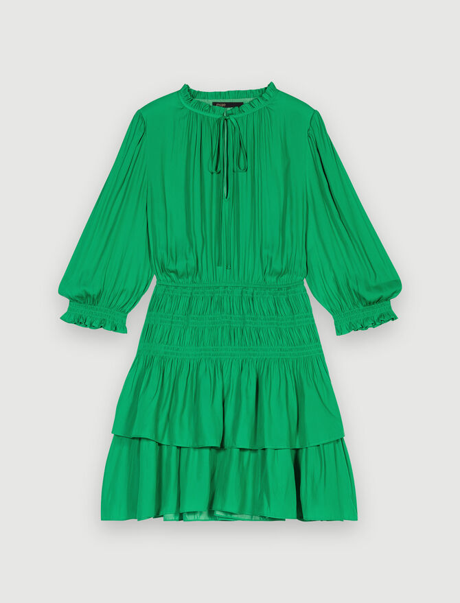 Vestido Corto con Volantes