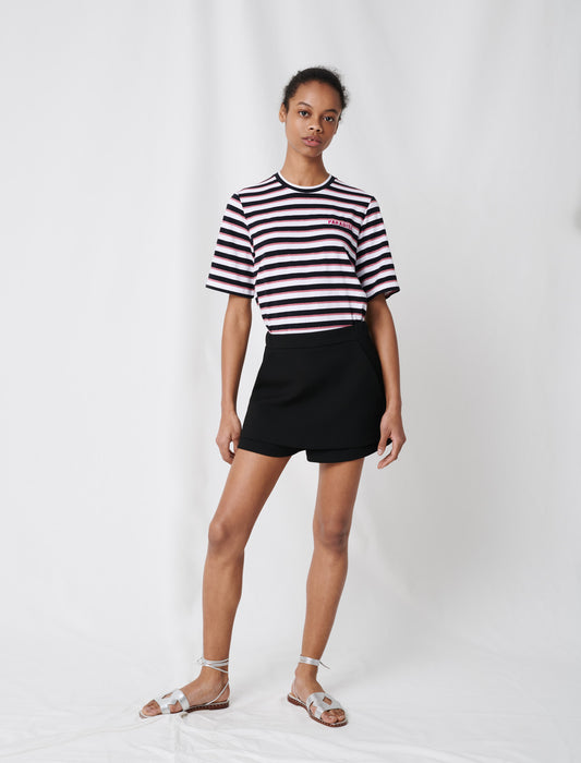Short-Falda en crêpe
