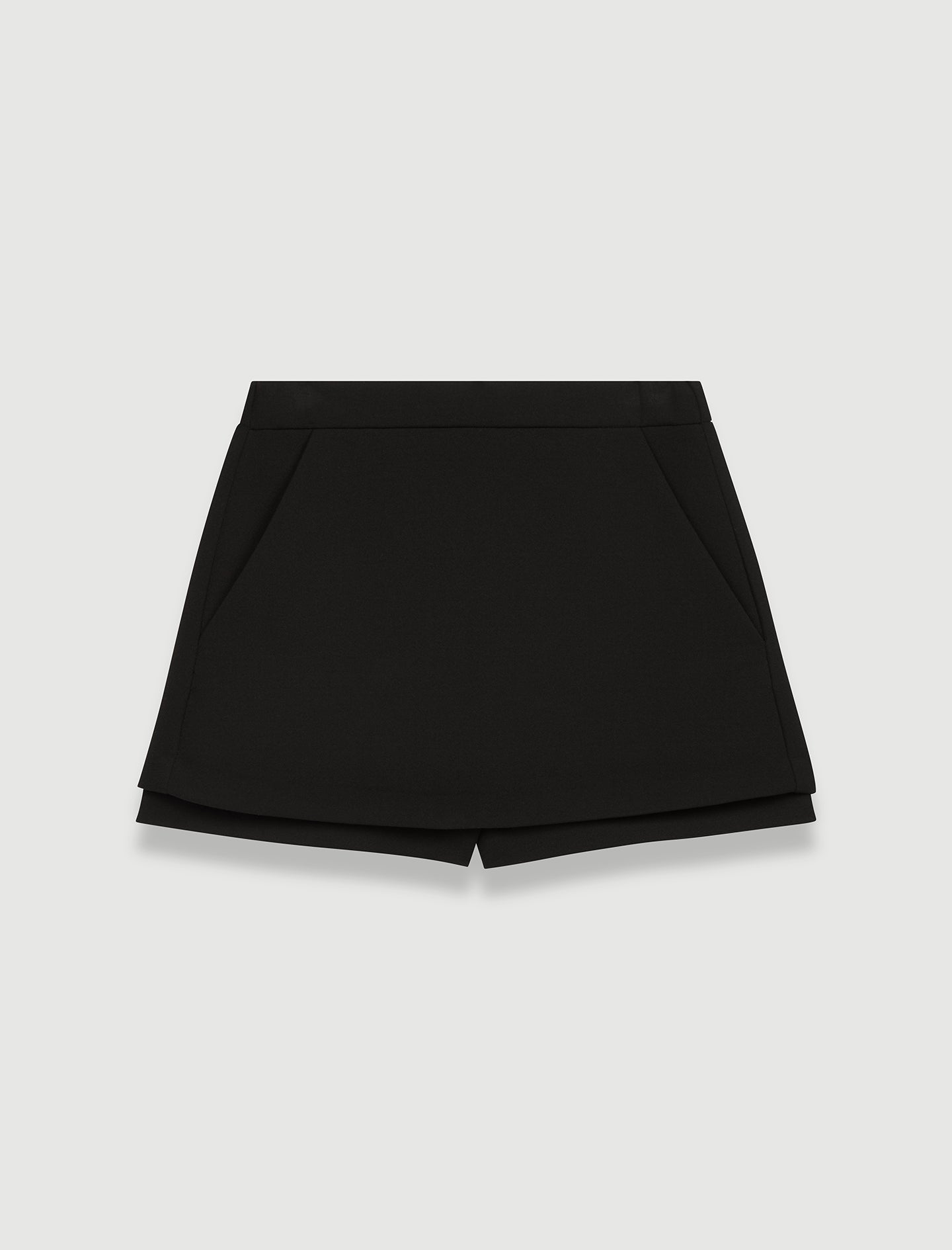 Short-Falda en crêpe