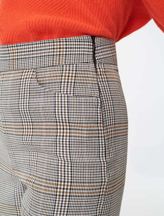 Shorts estilo ciclista de cuadros