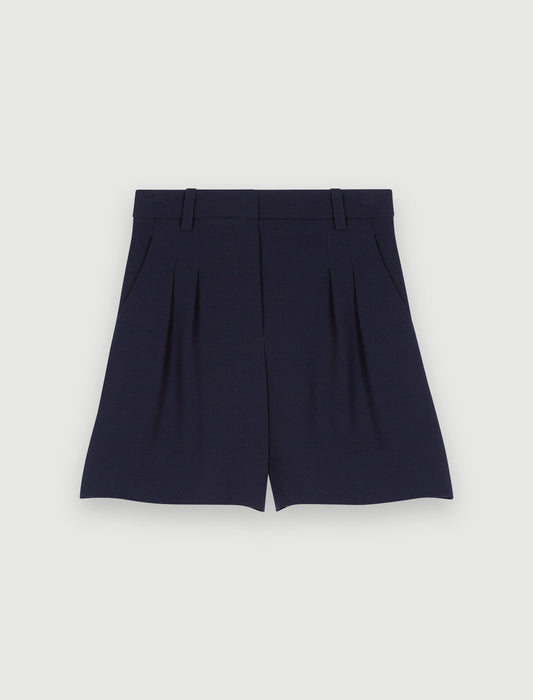 Short básico de crepé y revés de raso