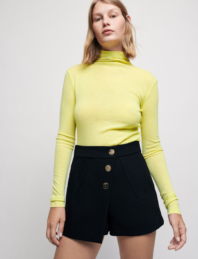 Short trampantojo con botones de espejo