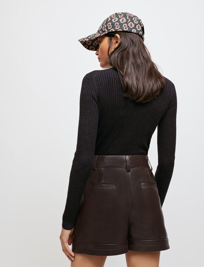 Short de piel de cordero