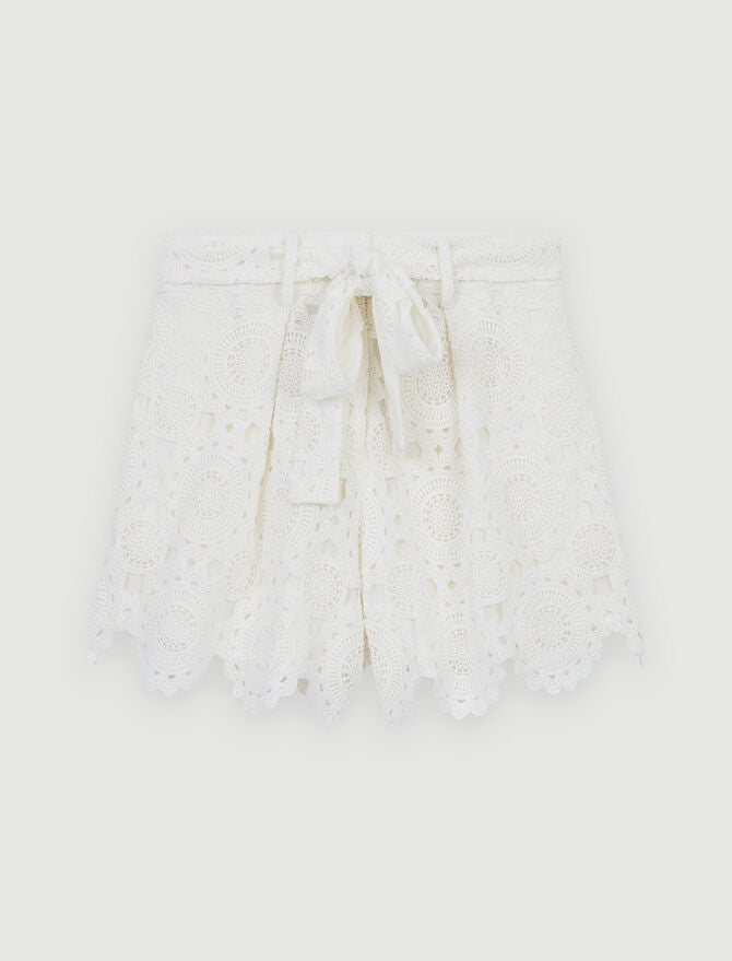 Short de guipur