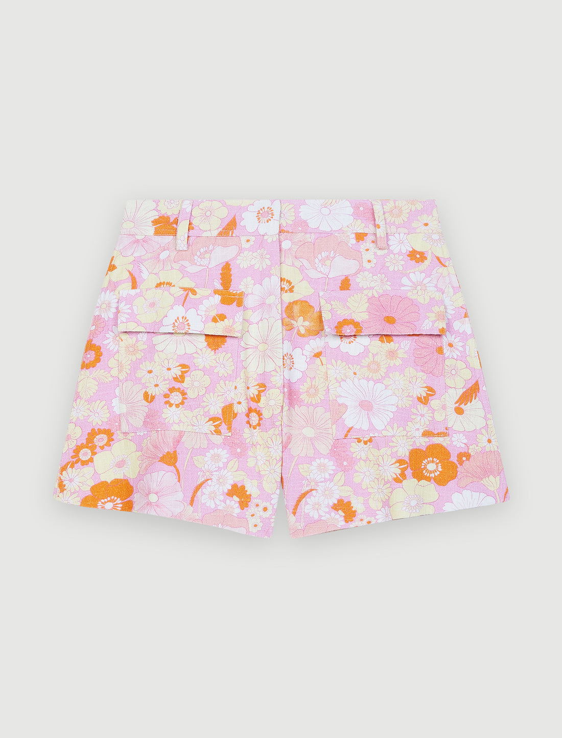 Short con estampado flower power