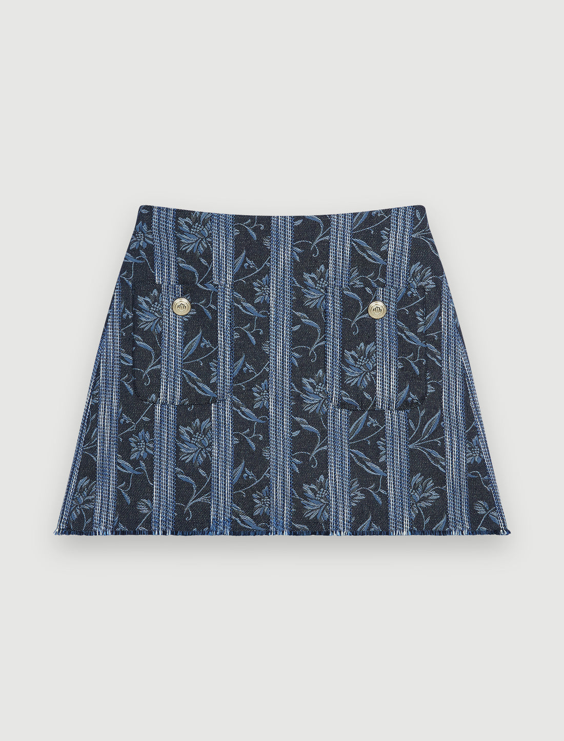Falda corta de jacquard
