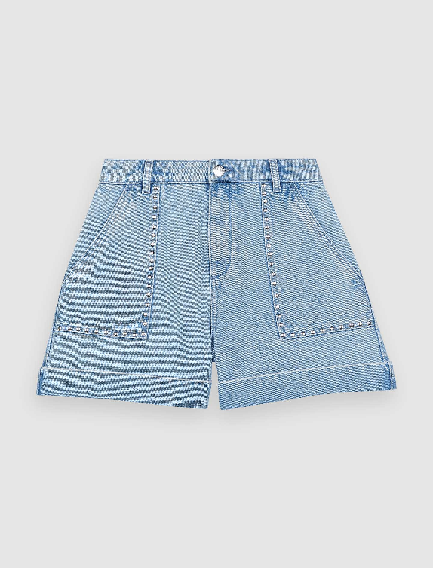 Short vaquero con tachuelas