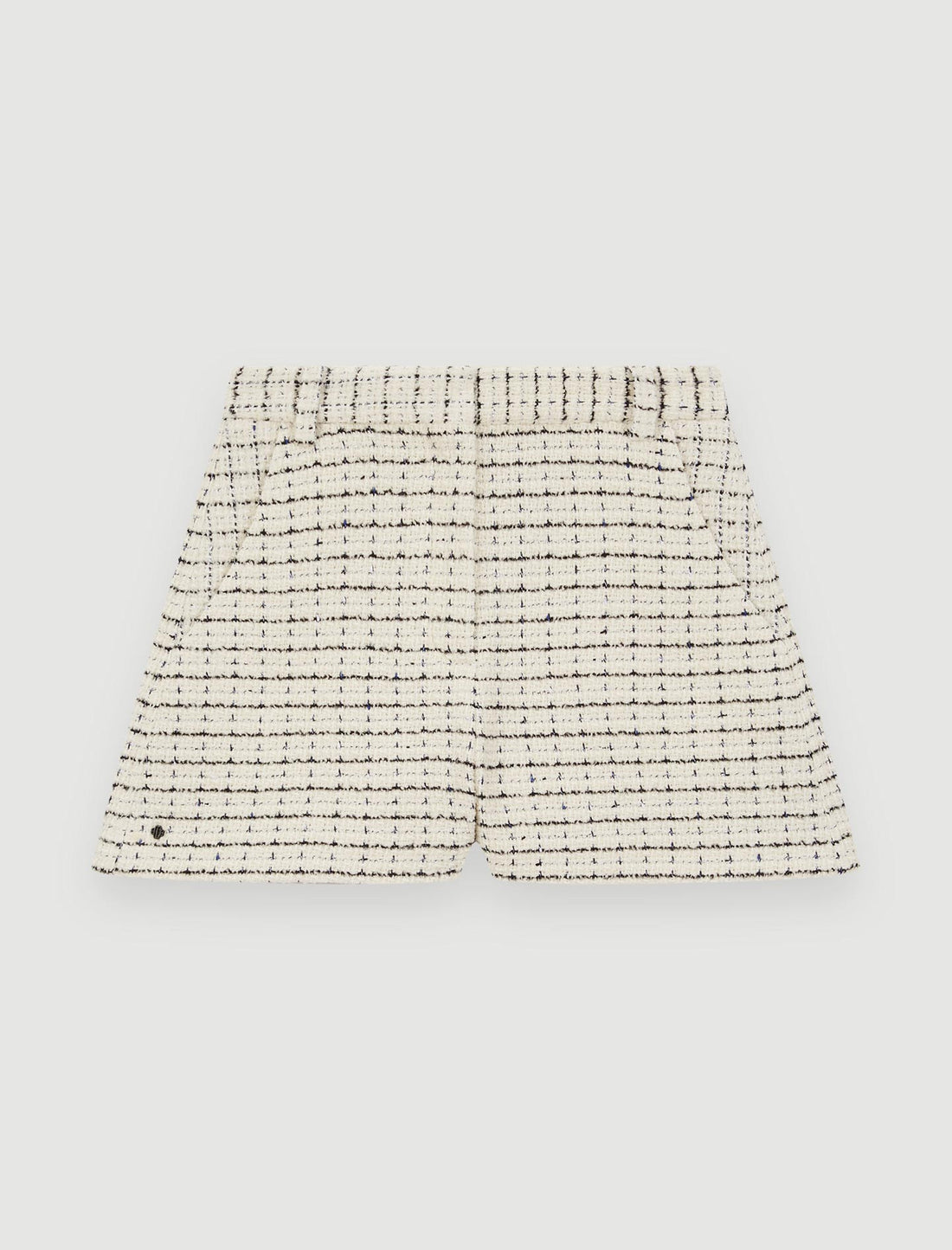 Shorts de tweed moteado a cuadros