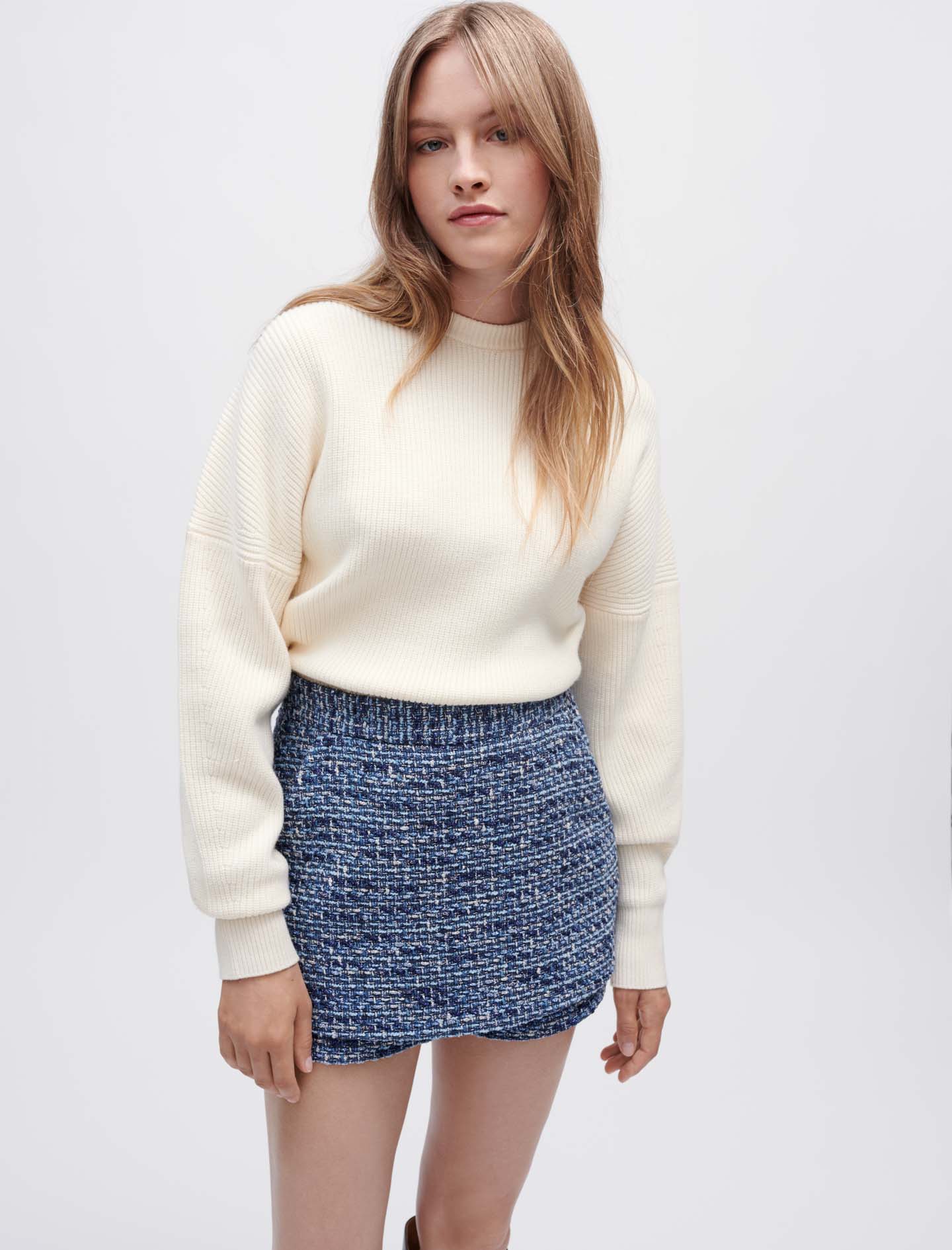 Short trampantojo de tweed