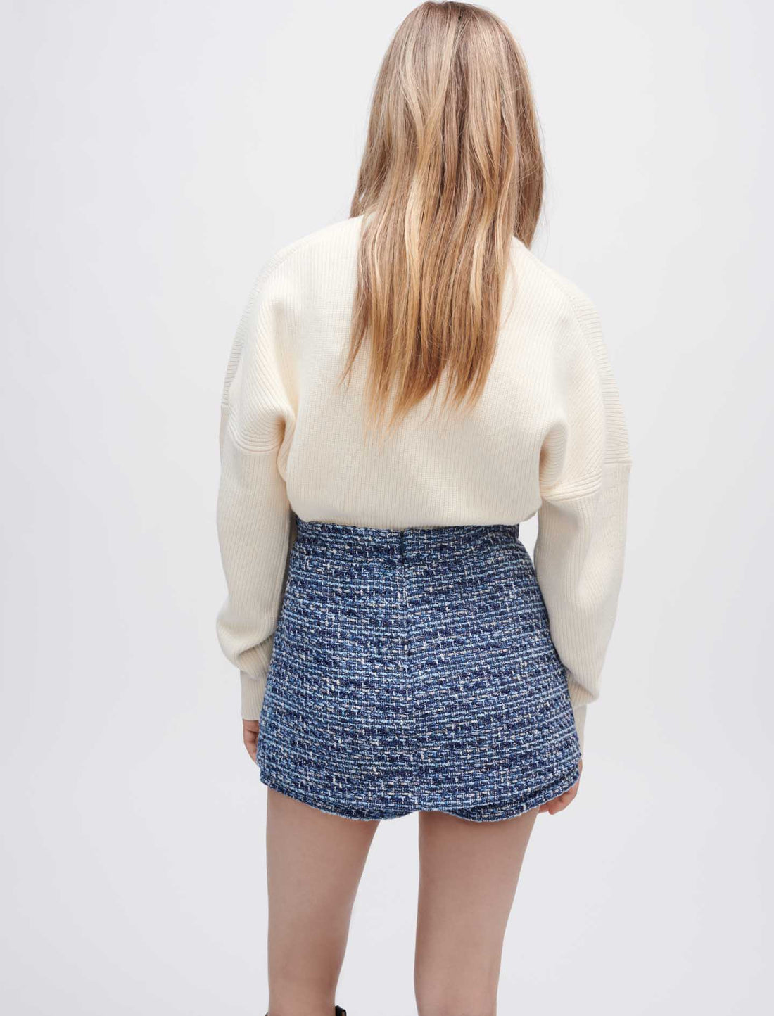 Short trampantojo de tweed