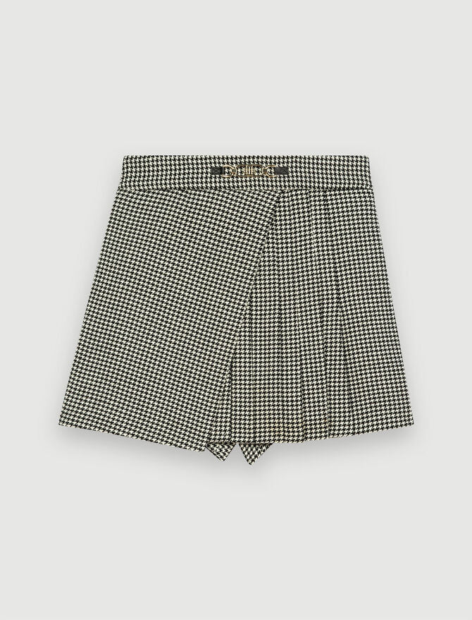 Short trampantojo de pata de gallo