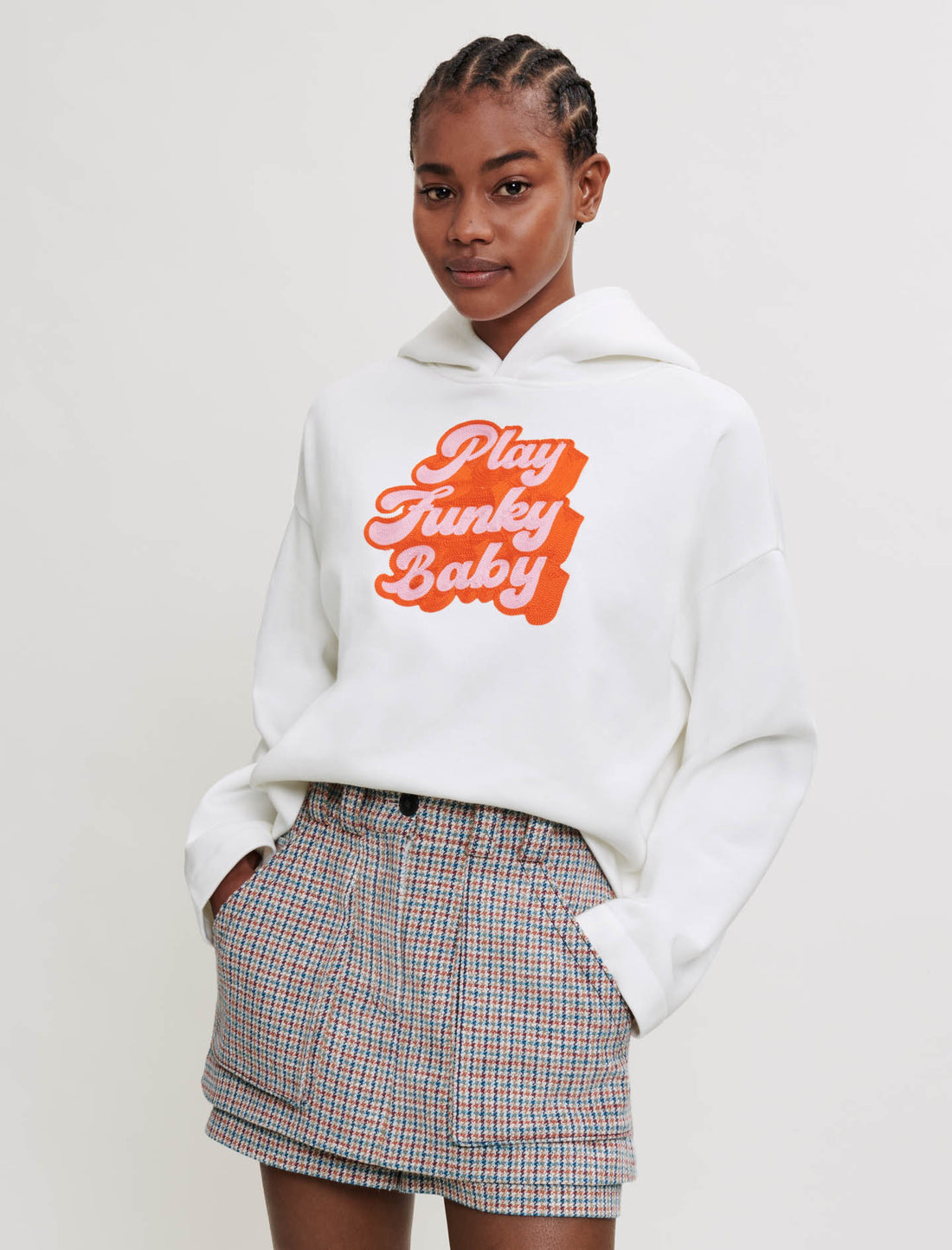 Sudadera con bordado de los 70's
