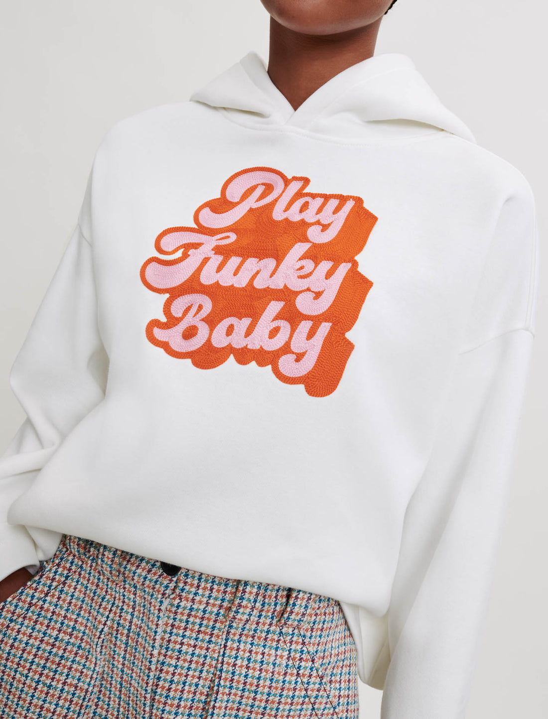 Sudadera con bordado de los 70's