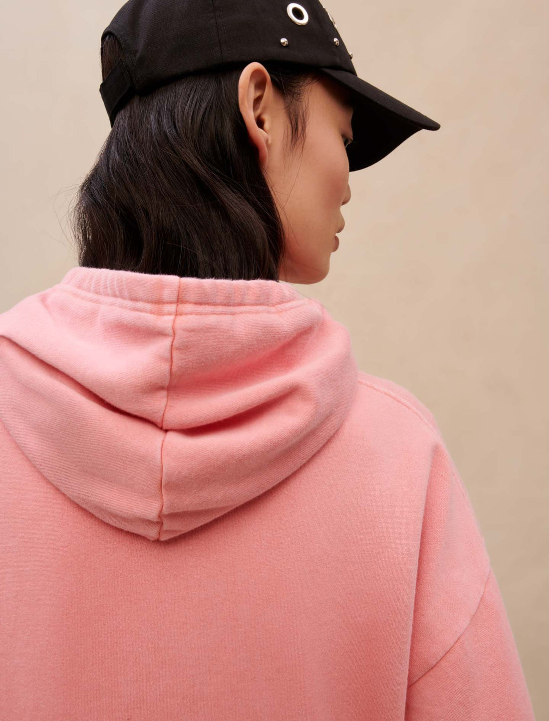 Sudadera oversize rosa