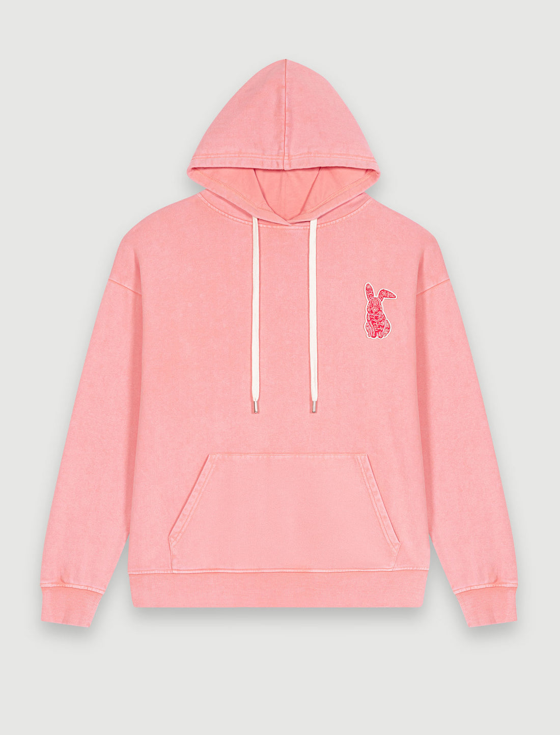 Sudadera oversize rosa
