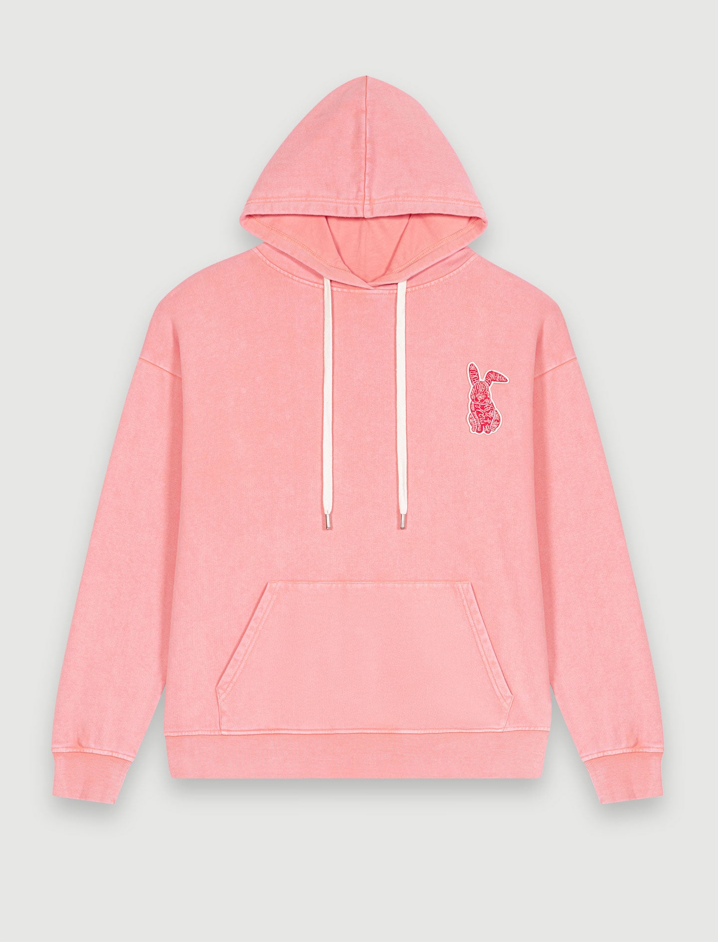 Sudadera oversize rosa