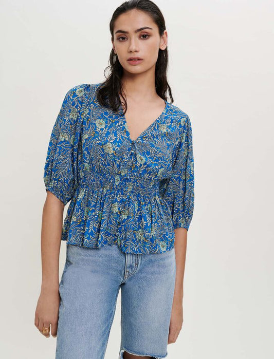 Top estampado de viscosa
