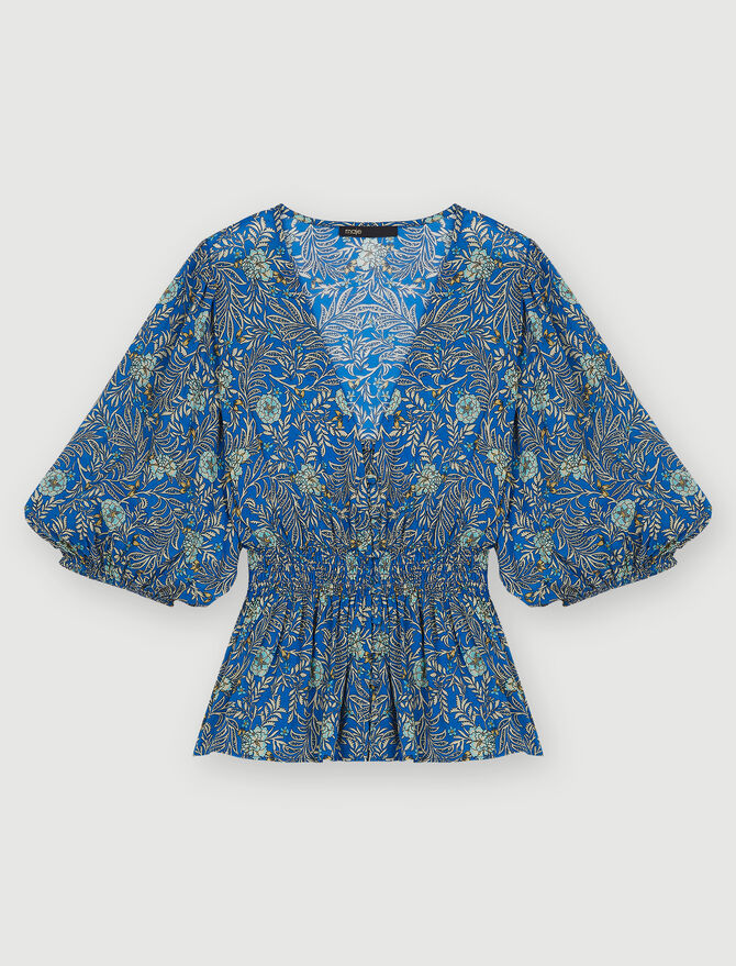 Top estampado de viscosa