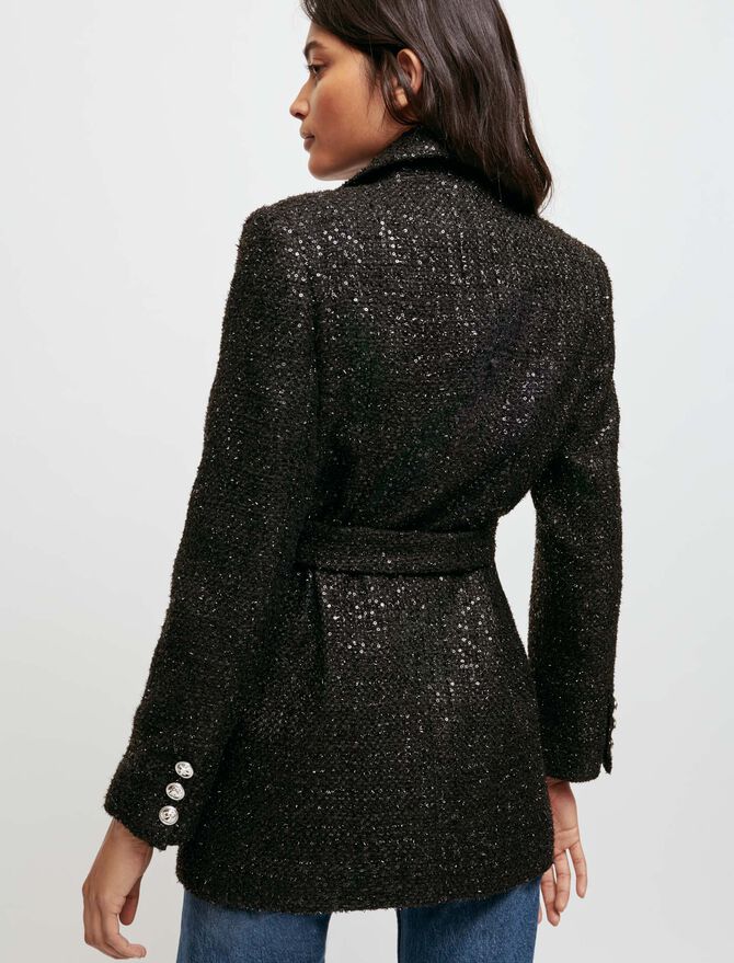 Chaqueta recta doble botonadura