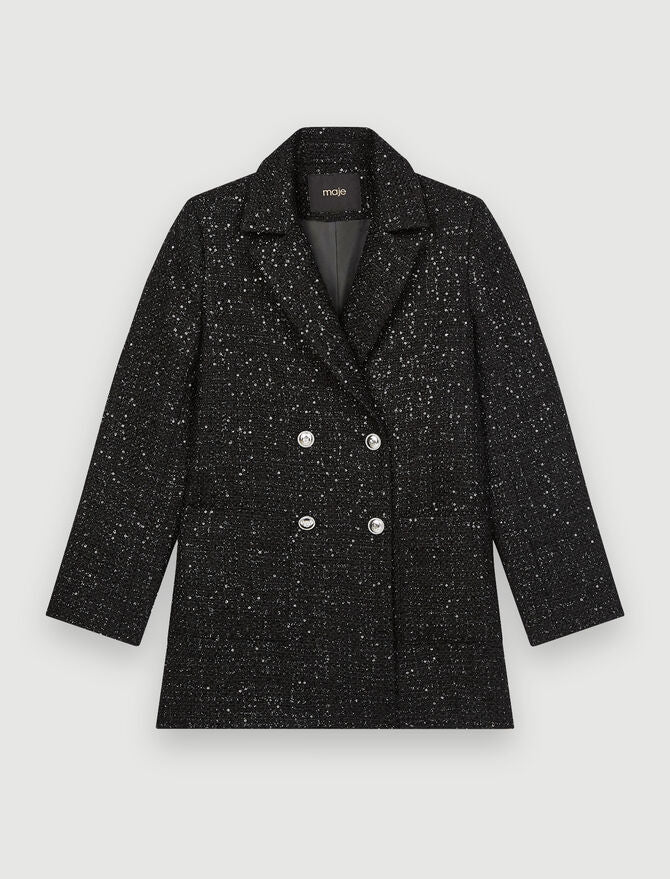 Chaqueta recta doble botonadura