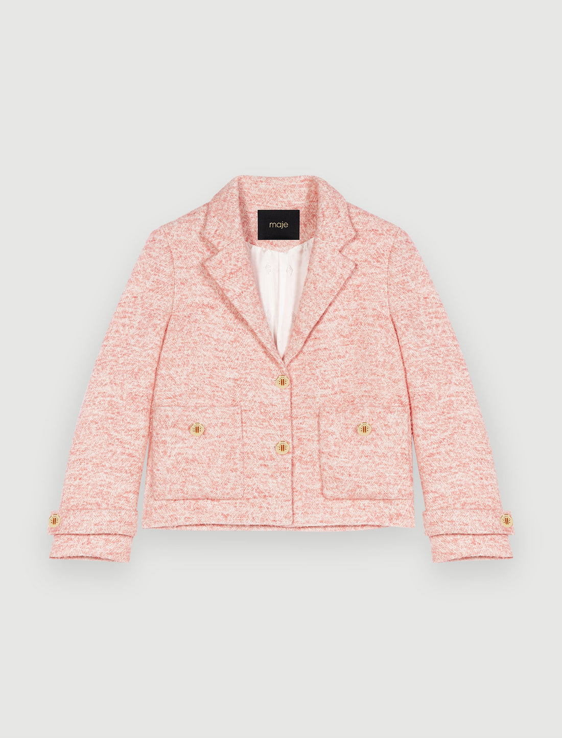 Chaqueta de traje rosa