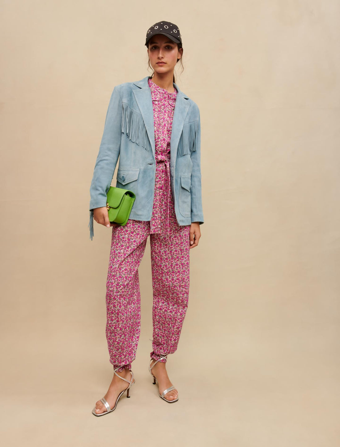 Chaqueta de ante con flecos